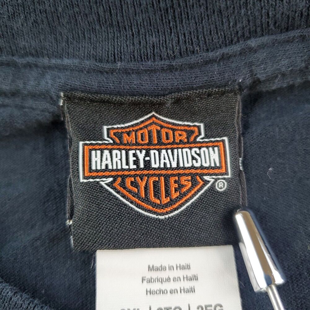 Harley Davidson Florida Relief TShirt Mens 2XL Black The Ride is Never Taken Alo - Picture 4 of 16